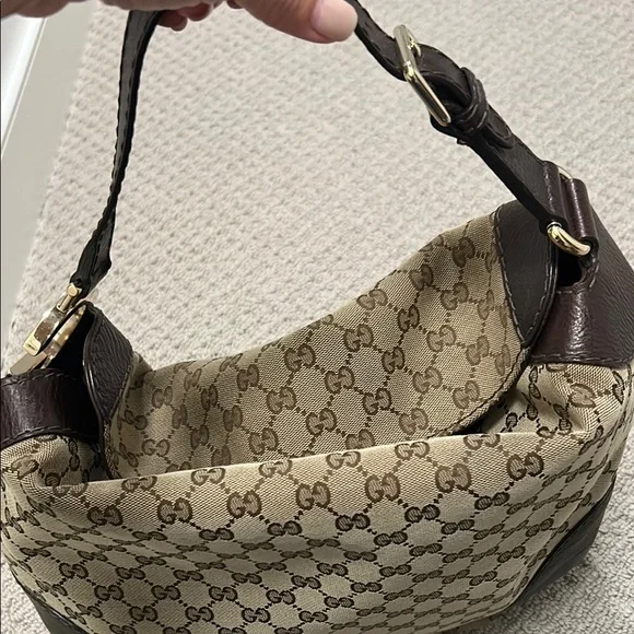 Gucci Monogram Canvas and Leather Bag - Picture 2 of 5